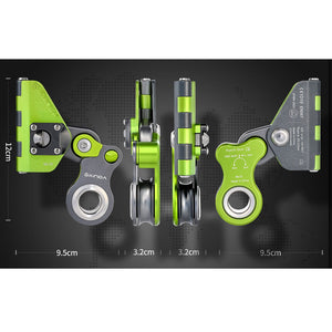 XINDA H-Series Aluminum Alloy Rope Grab Pulley Self-Locking Pulley for 10-12mm Rope