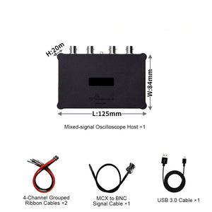 DreamSourceLab DSCope M454 Kit 4-Channel 50MHz Mixed-Signal Oscilloscope Logic Analyzer Signal Generator USB3.0 Debugging