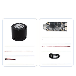 DAMIAO DM-J4310-2EC V1.1(V3) 3NM Brushless Servo Motor Mechanical Arm Robot Joint Motor (24V/48V) + USB to CANFD Adapter