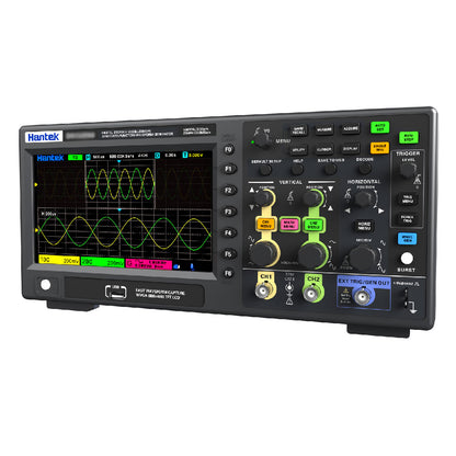 Hantek 200-500MHz 2-Channel Digital Storage Oscilloscope 2GSa/s with 7-Inch Touch Screen & Optional Signal Generator