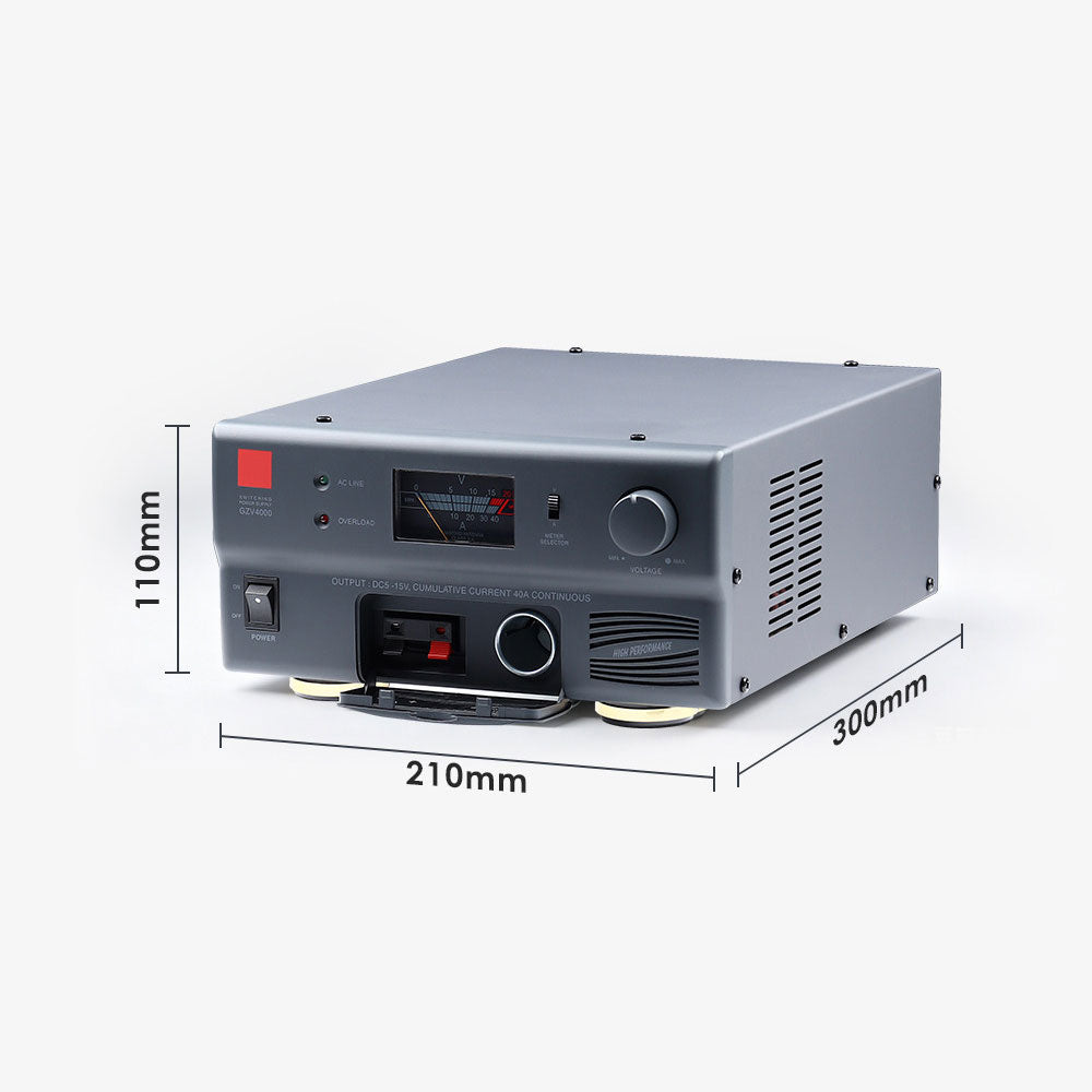 GZV4000 40A DC5-15V Adjustable Switch Power Supply Built-in Speaker for DIAMOND Antenna Radio Communication