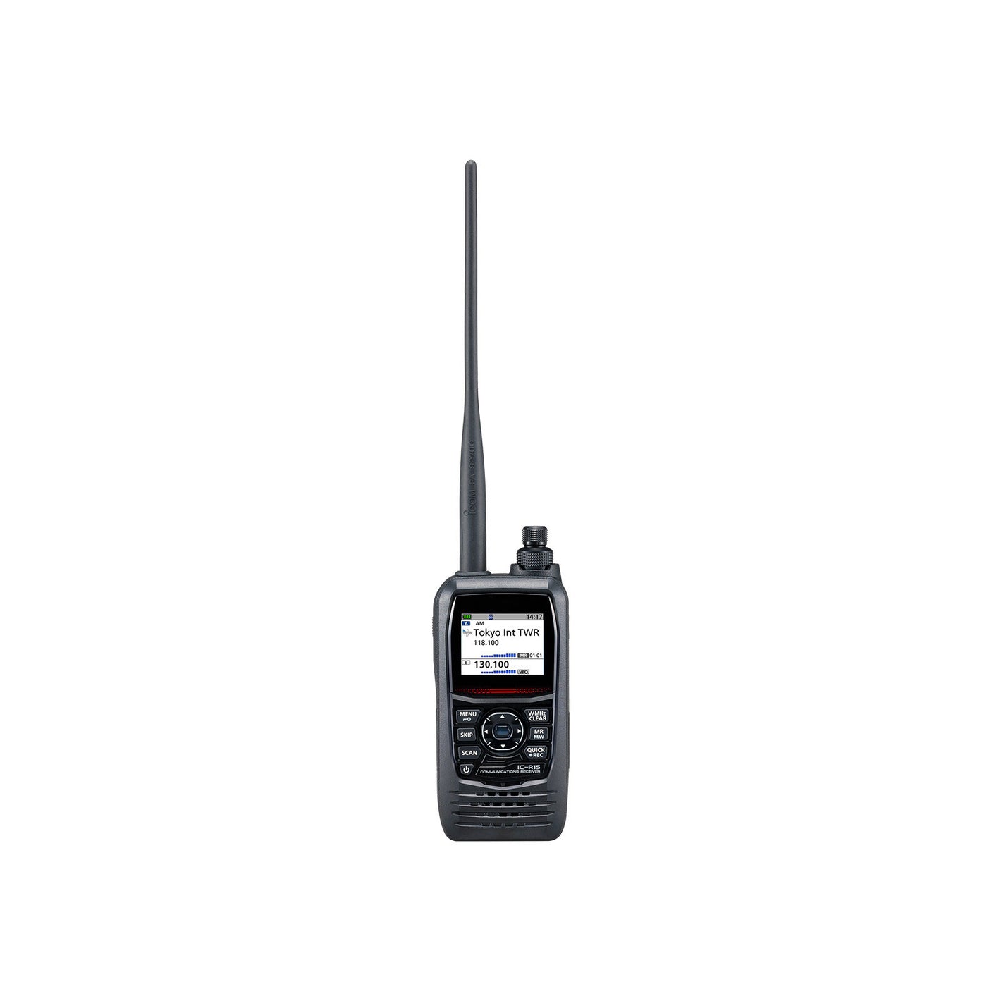 IC-R15 Multifunctional Handheld Receiver 108-500MHz Dual Band Receiver FM AM Type-C Charging for ICOM
