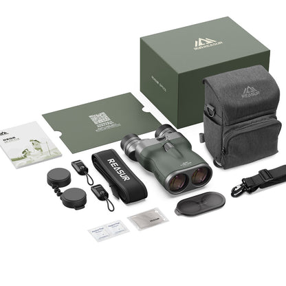 REASUR 15X42 Pre-focus Flat-fielding Stabilizer Binocular Telescope FOV4.3 IP67 Waterproof for Bird Watching/Bee Finding