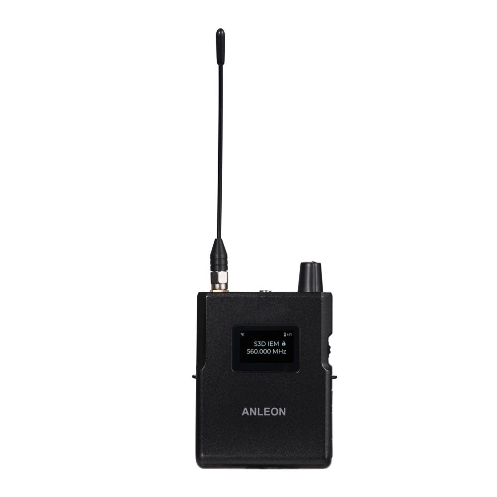 ANLEON S3D 560-928MHz Wireless Stereo IEM Beltpack Receiver for S3D Wireless In-Ear Monitor System