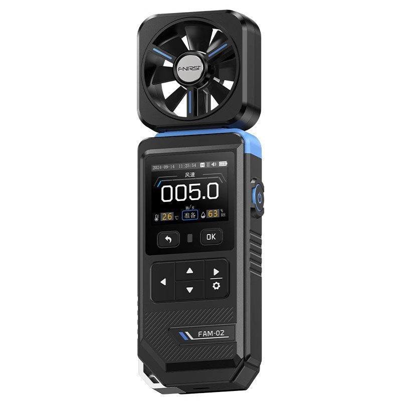 FNIRSI FAM-02 Professional Wind Speed Measurement High Precision Handheld Anemometer Temperature/Humidity Display