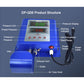 DP-Q05/DP-Q06 65W Fully Automatic Tire Inflator 100PSI Optional Inflation Tube Hook for Gas Station/Car Wash/Auto Repair Shop/4S Shop