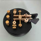 HamGeek MK-10 Brass Automatic CW Key Shortwave Radio CW Trainer Morse Code Key with 3D-Printed Base