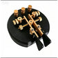 HamGeek MK-10 Brass Automatic CW Key Shortwave Radio CW Trainer Morse Code Key with 3D-Printed Base