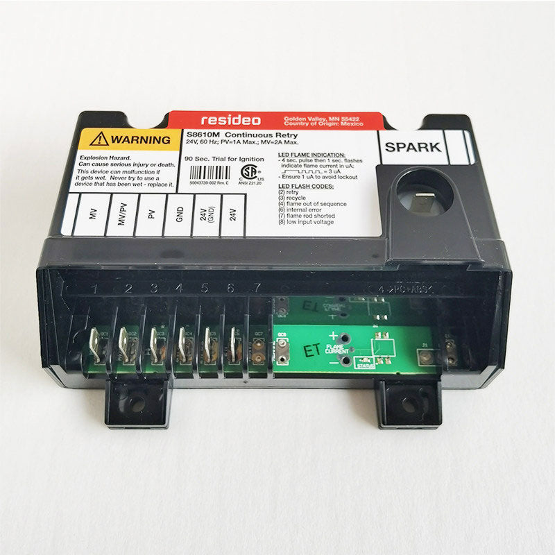 Original New S8610M3009/S8610U3009 Positive Displacement Boiler Controller Intermittent Pilot Ignition Module 24V 60Hz for Resideo