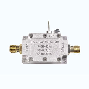 5MHz-6GHz Wideband RF Ultra Low Noise Amplifier NF=0.3dB RF LNA with SMA Female Connector