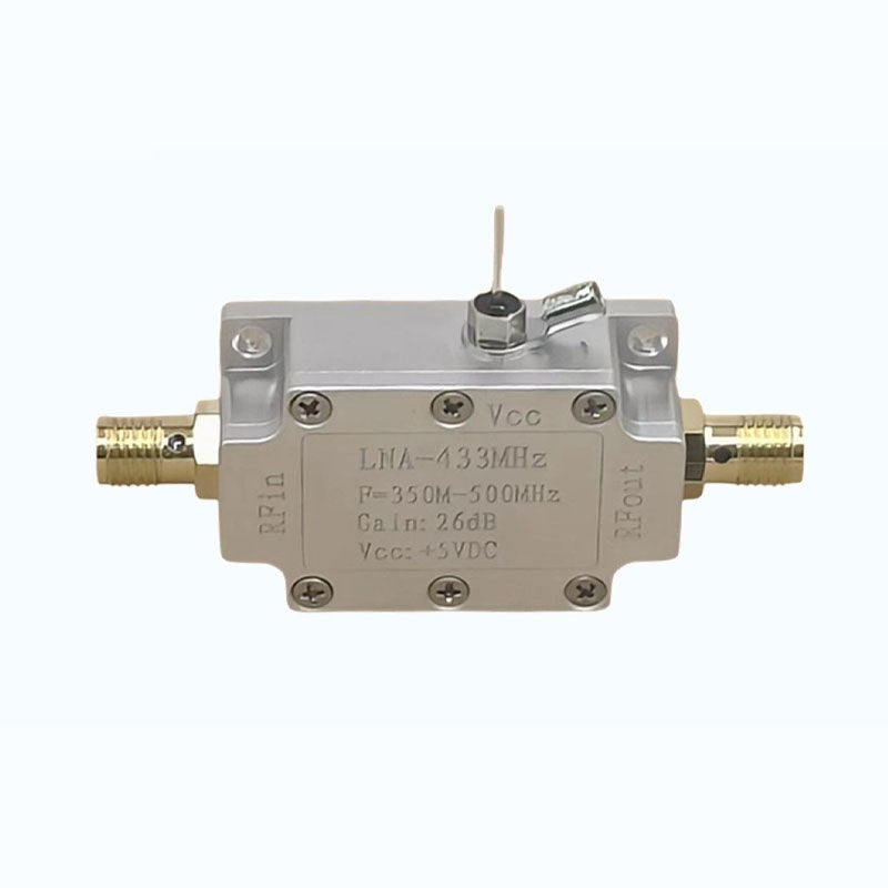350MHz-500MHz RF Ultra Low Noise Amplifier NF=0.3dB RF LNA with SMA Female Connector for 433MHz Receivers