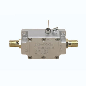 350MHz-500MHz RF Ultra Low Noise Amplifier NF=0.3dB RF LNA with SMA Female Connector for 433MHz Receivers