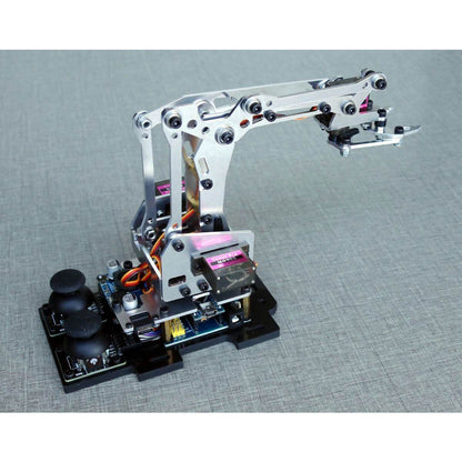 E-Robot MG90S Servo Metal Mechanical Arm Kit 12PCS Bearings Nano Driving Robotic Arm for Ar-duino