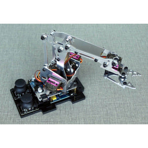 E-Robot MG90S Servo Metal Mechanical Arm Kit 12PCS Bearings Nano Driving Robotic Arm for Ar-duino