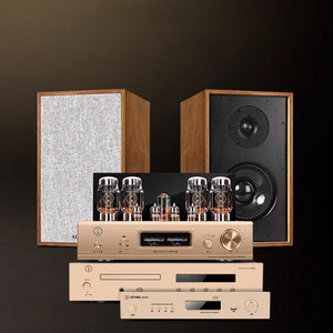 UOTANG D998 Set T602 150W 2-Way Speakers + MK8800 KT88 45Wx2 Tube Amp + MT909 DAC + MT903 CD Player