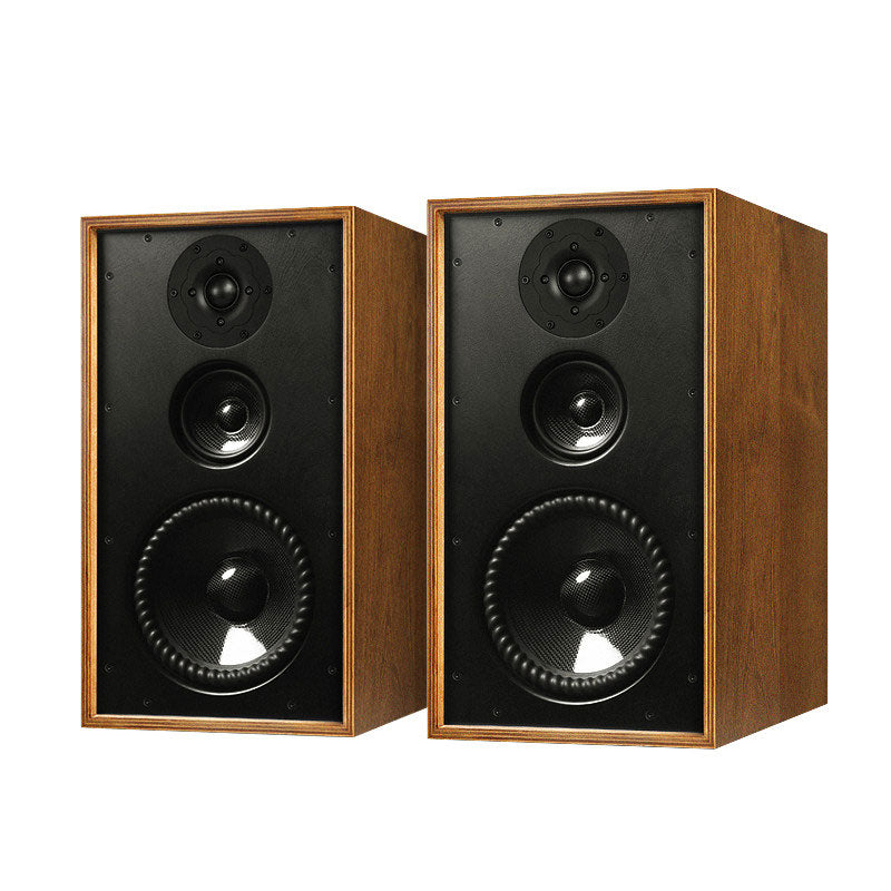 2PCS UOTANG T803 Passive Bookshelf Speakers 8-Inch 3-Way HiFi Home Stereo Speakers + MK9000 Tube Amp
