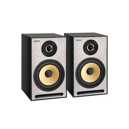 2PCS UOTANG T502 Passive Speakers Two-Way Bookshelf Speakers HiFi Solid Wood Home Audio Speakers