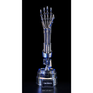 Thanksbuyer 1:1 Life Size T800 Terminator Arm Terminator Prop Model 101 Robot Arm Statue White Copper Bionic Hand