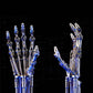 Thanksbuyer 1:1 Life Size T800 Terminator Arm Terminator Prop Model 101 Robot Arm Statue White Copper Bionic Hand