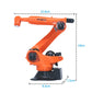 KR QUANTEC 1/10 Scale Industrial Robotic Arm Model Engineering Teaching Display Ornament for Kuka