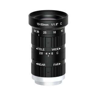 6MP 10-50MM F2.8 Wide Aperture Industrial Camera Vari-focal Lens Manual Zooming Lens with C-Mount