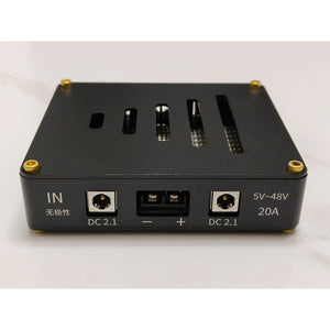 Non-polar Supplement HiFi Audio Power Supply Filter 5-48V/20A Power Purifier with Aluminum Alloy Shell