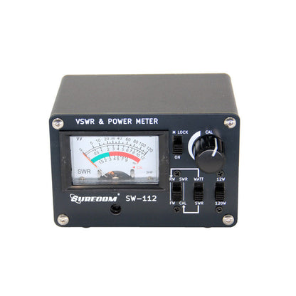 HamGeek SW-112HF 1.5-60MHz Portable Shortwave Standing Wave Meter 0-120W RF VSWR & Power Meter for Walkie Talkies
