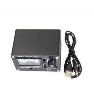 HamGeek SW-112HF 1.5-60MHz Portable Shortwave Standing Wave Meter 0-120W RF VSWR & Power Meter for Walkie Talkies