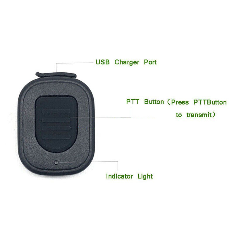 HamGeek Z04 Wireless Finger PTT Controller Bluetooth4.0 Remote Control for Android/IOS POC Walkie Talkies