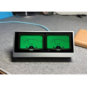 AK TECHNOLOGY AK-METER-46 Simulation Pointer VU Level Meter Music Audio Spectrum Display Clock with 4.6-Inch Touch Screen