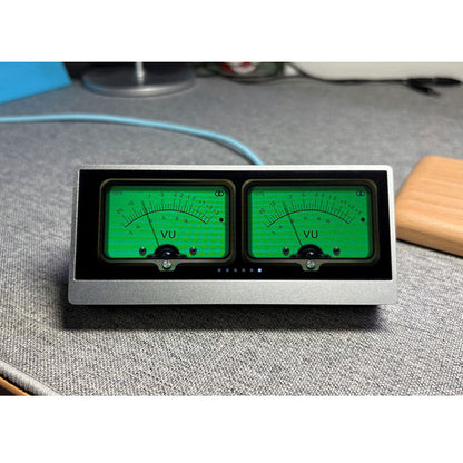AK TECHNOLOGY AK-METER-46 Simulation Pointer VU Level Meter Music Audio Spectrum Display Clock with 4.6-Inch Touch Screen
