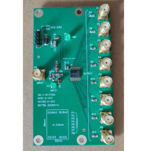 SQ-1-8 PCBA 1-to-8 Square Wave Distributor Module 2.5V-5.5V Square Wave Splitter with SMA Connector