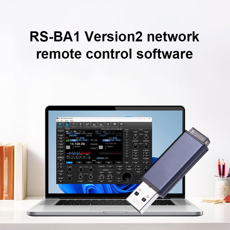 RS-BA1 Version2 Network Remote Control Software Support Single/Dual Frequency Operation for ICOM IC-7300MK2 IC-705