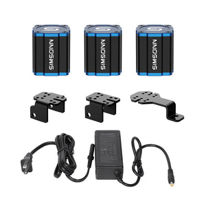 SIMSONN VAM NEO Compact Vibration Assist Module Built-in Linear Motor Compatible with MOZA/Simagic Racing Game Simulators (3PCS)
