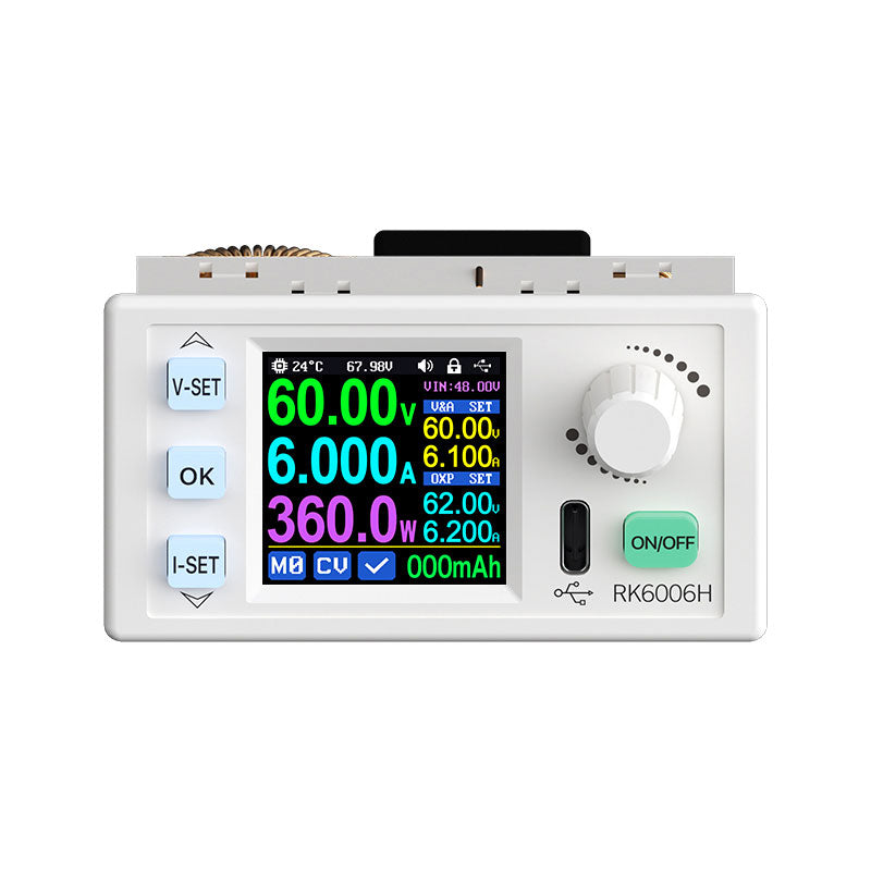 RIDEN RK6006H/RK6006H-BT High Precision Auto Buck/Boost DC Power Supply 360W 0-60V/0-60A Output with 1.54-Inch LCD