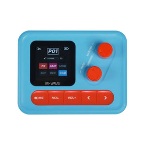 M-VAVE Blue Pocket AMP Mini Multifunctional Electric Guitar/Bass Comprehensive Effects Pedal Amplifier Simulation