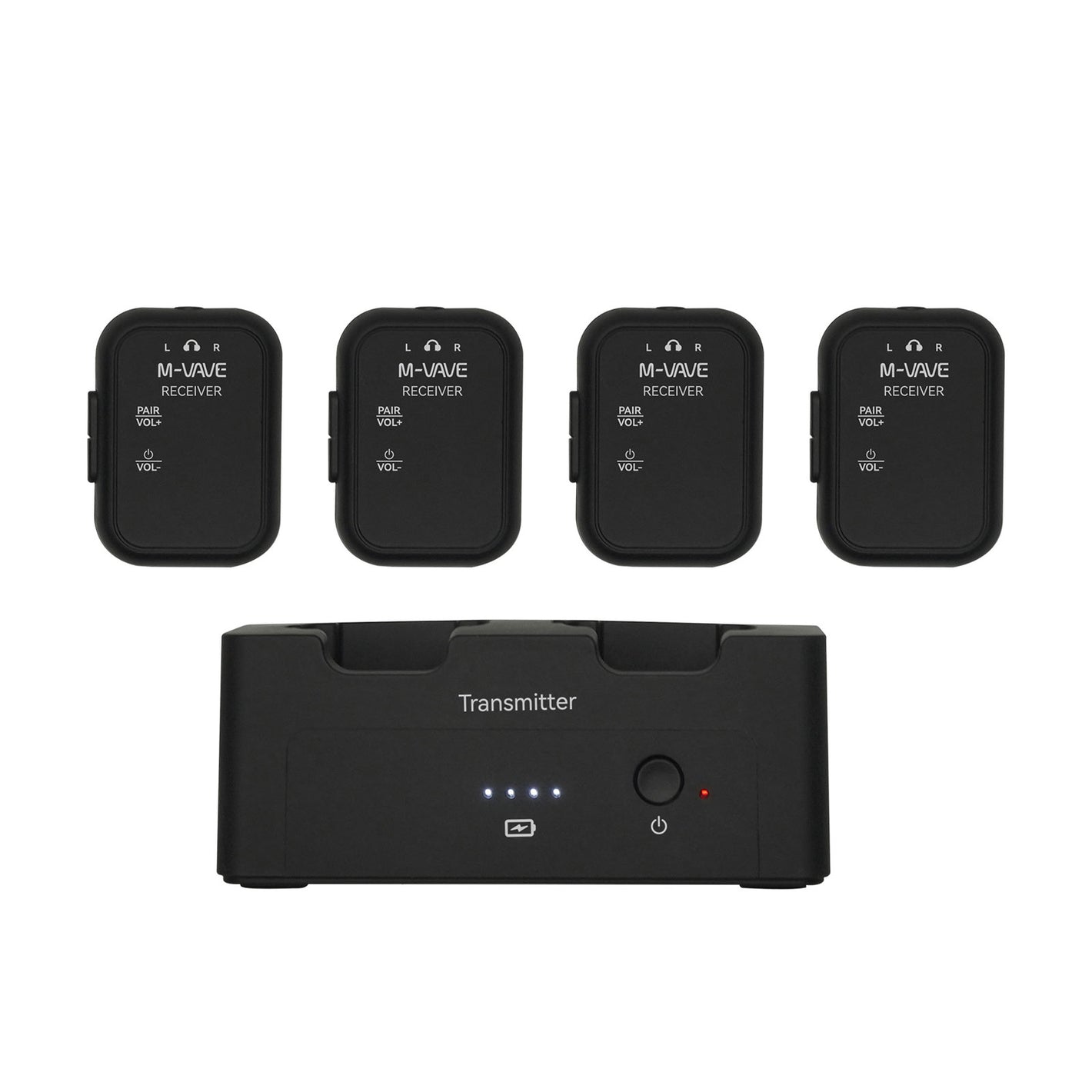 M-VAVE WP-12 Portable 2.4GHz Wireless In-Ear Monitor Transmission System with Charging Slot