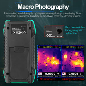 TOOLTOP ET34C Thermal Imager High Precision Infrared Thermal Imaging Instrument 240x240 with 3.2-Inch Color Screen