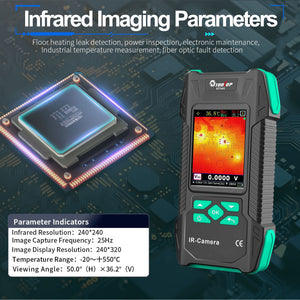 TOOLTOP ET34C Thermal Imager High Precision Infrared Thermal Imaging Instrument 240x240 with 3.2-Inch Color Screen