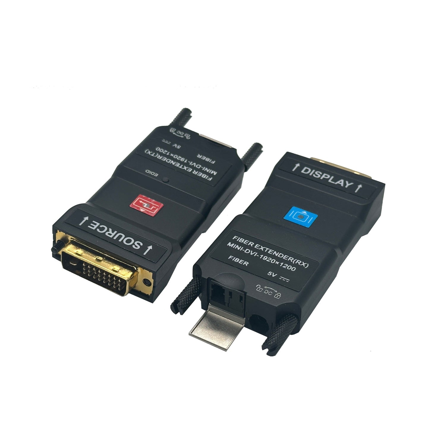 4K 30Hz Mini DVI Fiber Extender DVI Video Fiber Optic Transceiver (TX + RX) for Single-mode Fiber
