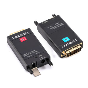 4K 60Hz DVI Fiber Extender MINI-DVI-5100S DVI Fiber Optic Extender (TX + RX) for Single-Mode Fiber
