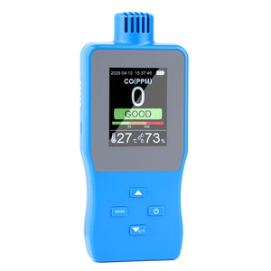 A8-CO 0-1000PPM Carbon Monoxide Detector Portable CO Gas Monitor Temp Humidity Testing with Alarm