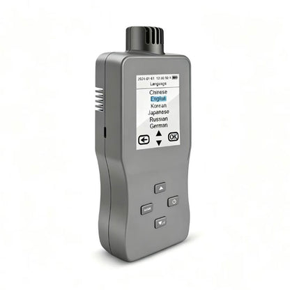 A8-H 6-in-1 Air Quality Monitor PM2.5 CO2 Formaldehyde TVOC Tester with 2.8" Color LCD & Data Storage