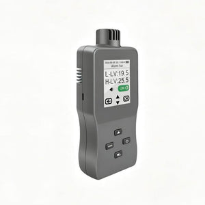 A8-O2 Oxygen Gas Detector with Temp & Humidity Monitor HD Color LCD Sound Alarm & 100K Data Logging