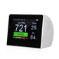 K6-E 5-In-1 CO2 Monitor Indoor Air Quality Detector Temperature Humidity Meter with Black Screen