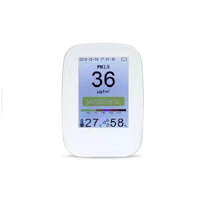 D9-H Air Quality Monitor PM2.5 Detector Temperature Humidity Meter TVOC HCHO CO2 Sensor 3000mAh Battery