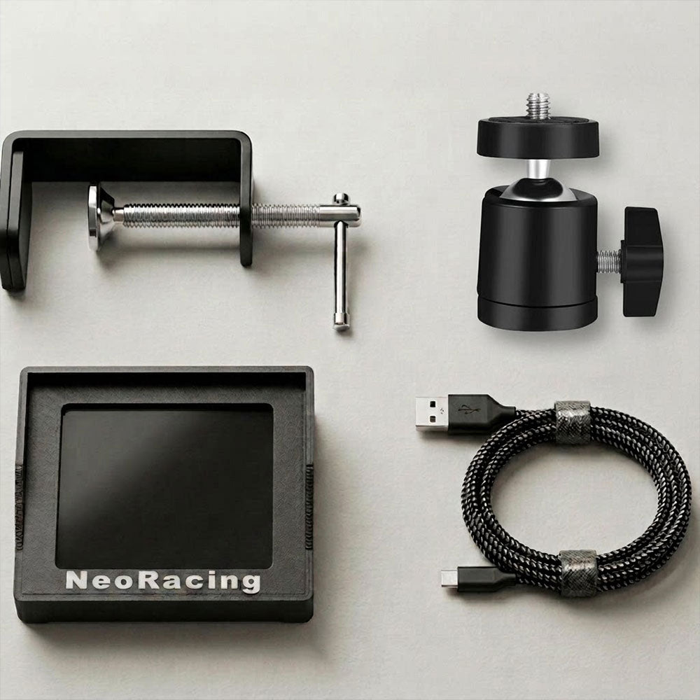 NeoRacing Gear Display Racing Simulator Dash Display Rally RGB Color Dashboard Customizable with SimHub