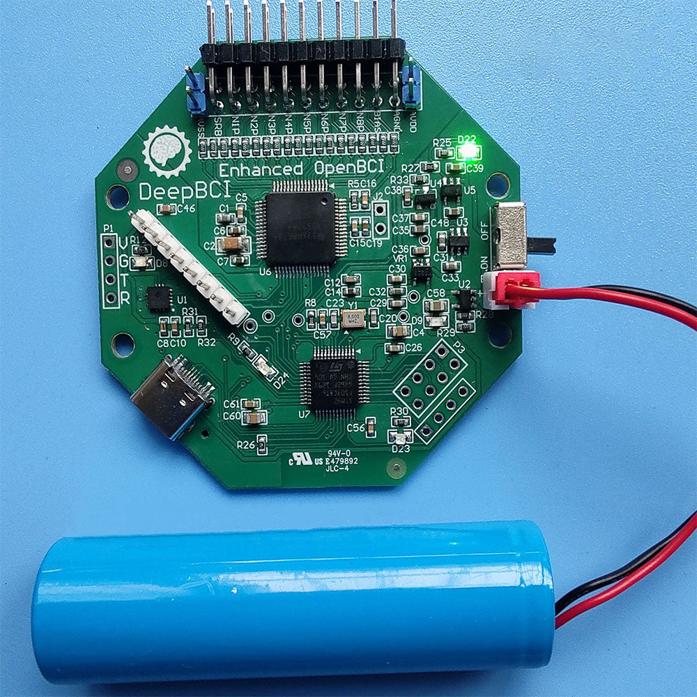 DeepBCI Brain Computer Interface 8CH/16CH BCI Board  Compatible with Cyton+Daisy for OpenBCI