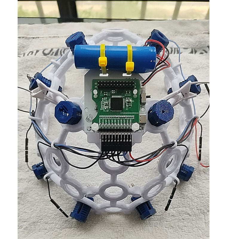 3D 8-Channel 16-Channel EEG Cap Full Kit with DeepBCI Brain Computer Interface for Brain Signal Acquisition
