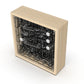 Q1 304 Stainless Steel Ball Track Desktop Decoration Clock Creative Punk Clock with Real Wood Shell